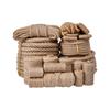 Cuerda de cáñamo cuerda de yute en rollos etiqueta tejida cuerda de embalaje bolso cuerda gruesa y delgada cuerda de amarre cuerda de soga para tirar decoración exterior