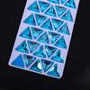 Triângulo Neon Fluorescente Costurado à Mão Strass de Vidro Diamante Fivela Plana Acessórios DIY Roupas Material Acessórios Vestido de Noiva