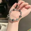 Hermoso Collar de Perlas Tahitianas Shi de Color Mixto Lujo Ligero Nicho Cadena Clavicular Senior Collar Nuevo 2025