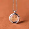 Acero de Titanio Mantra de Seis Caracteres Vajra Pestle Caja Gawa Colgante Se Puede Abrir para Guardar el Colgante del Mantra Collar Colgante para Hombres y Mujeres