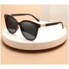 Gafas de Sol de Montura Grande Europeas y Americanas 2024 Gafas de Sol Retro Tendencia de Moda Fotografía Callejera Gafas de Sol para Mujer Sentido Avanzado