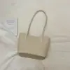 Bolso cubo tejido vintage estilo coreano, bolso texturizado, nuevo modelo de verano 2026, bolso de hombro axilar simple y de nicho para el día a día