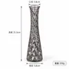 Florero de Vidrio de Color con Patrón de Glaciar Estilo Europeo de Lujo Ligero Ins Arreglo Floral Hidropónico de Rosas Adorno Decorativo para Sala de Estar
