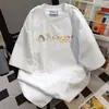 Camiseta Casual Suelta de Manga Corta con Estampado Lindo de Dibujos Animados Divertidos 2026 Nuevo de Verano Top de Moda Versátil para el Trabajo