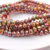 Venta al por mayor 8mm Cristal DIY Joyería Cadena para Teléfono Accesorios Cuentas Planas Materiales Hechos a Mano Pulseras Facetadas Cuentas Sueltas