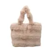 Yaozi 2026 coleção de outono inicial: bolsa de ombro de pelúcia de grande capacidade, bolsa de mão estilosa, versátil para o dia a dia, bolsa de ombro e bolsa de axila