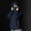 Moletom com Capuz e Zíper de Design Primavera/Outono Transfronteiriço, Estilo Streetwear Solto para Homens e Mulheres, Estilo Casal, Caimento Solto