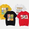 Camisetas de Manga Curta para Meninos, Roupas de Verão 100% Algodão, Novas Roupas Infantis da Moda, Roupas de Verão Infantis de Manga Meia-Manga para Meninos Grandes