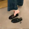 Zapatos de Malla de Diseño de Nicho Sandalias Tejidas con Pedrería Zapatos de Mujer 2025 Nuevo Verano Zapatos Planos Romanos Franceses