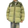 Chaqueta de Algodón con Cuello Alto para Hombre Invierno 2025 Nuevo Estilo Hong Kong Engrosada Cálida Holgada Casual Moderna Chaqueta de Algodón para Pareja