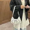 2026 Doce, Fashion, Simples Estilo Coreano Outono Nova Chegada para o Trabalho Design de Cinto de Bolinhas Bolsa de Ombro Único Transversal Sob o Braço