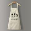 Avental de limpeza de mãos feminino estilo coreano, desenho animado, à prova d'água, óleo, antiincrustante, para casa, cozinha, avental de pescoço, atacado