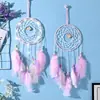 Luz de Noite Unicórnio com Etiqueta Presente Apanhador de Sonhos Decoração de Quarto Móbile Pendurado Presente de Aniversário