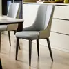 Silla de Comedor de Lujo Ligero Estilo Italiano para el Hogar, Silla Moderna Casual con Respaldo, Silla Gruesa Suave Acolchada para Restaurante de Hotel Comercial, Silla para Hotel Comercial