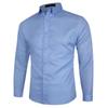 Comércio exterior transfronteiriço primavera nova moda masculina multicolorida camisa de manga comprida slim fit moda jovem camisa casual de negócios
