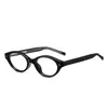 Versão Coreana Óculos de Grau Gm Retro Olho de Gato Anti-Luz Azul para Homens e Mulheres 8665 Armação Pequena Oval Estilo Nerd Óculos Lisos