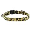 Coleira de gato leopardo transfronteiriça nova coleira de arco de gato triângulo toalha fivela ajustável coleira de estimação