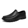 Zapatos de Conducir sin Cordones de Talla Grande para Hombre, Zapatos Casuales Antideslizantes para Cocina, Zapatos de Chef Resistentes al Desgaste de Suela Gruesa Negros para Hombre
