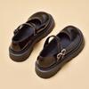Zapatos de Cuero de Moda Casual para Niñas 2025 Verano Nuevos Zapatos de Presentación para Niños Mayores, Zapatos de Cuero Versátiles Cómodos Negros