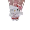 Nuevo Colgante Llavero Gato Sanrio Peluche Dibujo Animado Corazón de Chica Colgante Accesorios para Mochila Estudiantil