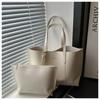 2025 Nuevo Llegada Vintage Minimary Moda Viaje Estiloso Gran Capacidad Texturizado Portátil Bolso Tote de Hombro para Mujeres