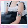 Glitter Sereia Adesivo Tatuagem Adesivo Fada Lavável À Prova D'Água Duradouro Bonito Conto de Fadas Oceano Lindo Braço Infantil