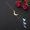 Atrapasol de Cristal Estrella Luna Corazón Colgante Adorno Decoración Arcoíris Decoración Colgante Set de Jardinería Carrillón de Viento