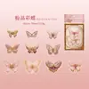 Paquete de Pegatinas para Mascotas Momo Serie Mariposa Sin Límites Mariposa Láser de Cristal de Hielo Material de Decoración para Diario Incluye 20 Hojas