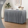 Mantel para reuniones, faldón para mesa, para hotel, negocios, salas de conferencias, capacitación especial, color sólido, extra grande, mantel rectangular