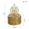 Caja de Dulces Creativa de Plástico Palacio Occidental Banquete Boda Caja de Dulces Chapado en Oro y Plata Nuevo Estilo Europeo Plástico Colección