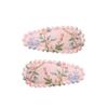 Amazon transfronterizo mini pinza BB para niños clip de tela con forma de gota de agua pinza lateral para flequillo estampado pinza para el pelo de niños pasador 3629