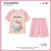 Pijamas para niñas del sudeste asiático, de verano, de manga corta, finos y con aire acondicionado, ropa de casa de estilo occidental.