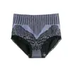 Calcinhas Plus Size Asas de Anjo de Comércio Exterior, Calcinhas Femininas Estilo Palácio Segunda Geração, Calcinhas de Grafeno de Cintura Alta para Mulheres