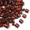 Abalorios de madera con forma de ala de pollo, abalorios sueltos, abalorios de palo recto de palo de rosa birmano, abalorios de Buda para pulsera, collar, joyería