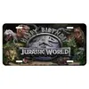 Placa decorativa de metal estaño personalizada creativa serie Jurassic en stock directo de fábrica Amazon AliExpress