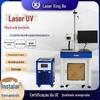 Máquina de marcação a laser UV 5W carregador de plástico metal terminal USB conector máquina de marcação escultura a laser de cristal