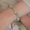 Pulsera de Grava Natural Pulsera de Cristal Natural Verde Frambuesa Pulsera de Perlas de Agua Dulce Nueva Pulsera Nicho de Lujo Ligero para Mujer 2024