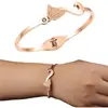 Pulsera Fox arena prensada oro rosa pulsera de oro rosa de 18 quilates pulsera estilo mujer color oro Corea del Sur venta al por mayor