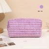 Bolsa de Cosméticos de Nuevo Estilo Transfronteriza para Mujer, Neceser Simple de Gran Capacidad, Bolsa de Almacenamiento de Viaje Portátil Linda