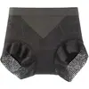 Estilo Puro Desejo Estilo Nacional Jacquard Embossed Sem Costura Cintura Média-Alta Gancho Estendido Não Apertando Calcinhas Triângulo de Seda