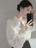 Camisa Blanca Mujer Profesional Alto Sentido 2025 Primavera Nueva Llegada Ligera Madura Estilo Hermana Mayor Vestir Moda Camisa de Gasa