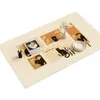 Mantel de dibujos animados a prueba de aceite, impermeable, resistente al calor, resistente a altas temperaturas, cubierta rectangular lavable para mesa de café, mantel de lujo ligero y de alta gama