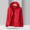 Chaqueta Hoja de Arce Tres en Uno Desmontable Dos Piezas Cortavientos Impermeable Primavera y Otoño Talla Grande Chaqueta de Senderismo