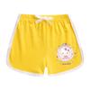 Conjunto infantil de manga curta com estampa de desenho Hello Kitty Verão 2023 novo conjunto de duas peças com shorts finos da moda para meninas