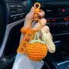Lindo Conejo Rex Caqui Coche Peluche Llavero Colgante Bolso Pompón Todo Bueno Mochila Colgante Venta al por Mayor