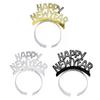 Diadema de Fiesta de Año Nuevo 2025 Año Nuevo Transfronterizo Accesorios para Fotos Diadema de Papel Diadema de Polvo Europea y Americana Sombrerería