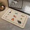 Alfombra de Piso Tejida de Lino para Baño Entrada al Baño Absorbente de Agua Antideslizante Felpudo para Inodoro Lavabo Resistente a Manchas Resistente a Caídas Alfombra