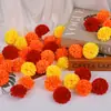 Cabeças de Flores Crisântemo Artificiais Mais Vendidas da Amazon Atacado Cravo Decoração de Casamento Cabeças de Flores Arranjo de Flores DIY