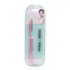 Cuchilla para dar forma a las cejas Lei Qi 1 pequeña y fácil de llevar plegable gratis 2 cuchillas de acero inoxidable S-204 al por mayor