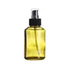 Frasco Pulverizador Verde Oliva de Ombro Inclinado Frasco Espesso de Vidro para Loção Frasco Pulverizador Tipo Pump Frasco Cosmético Vazio